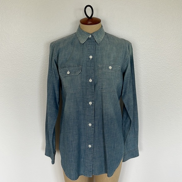 Current/Elliott Tops - Current/Elliot Denim Button Down Shirt
